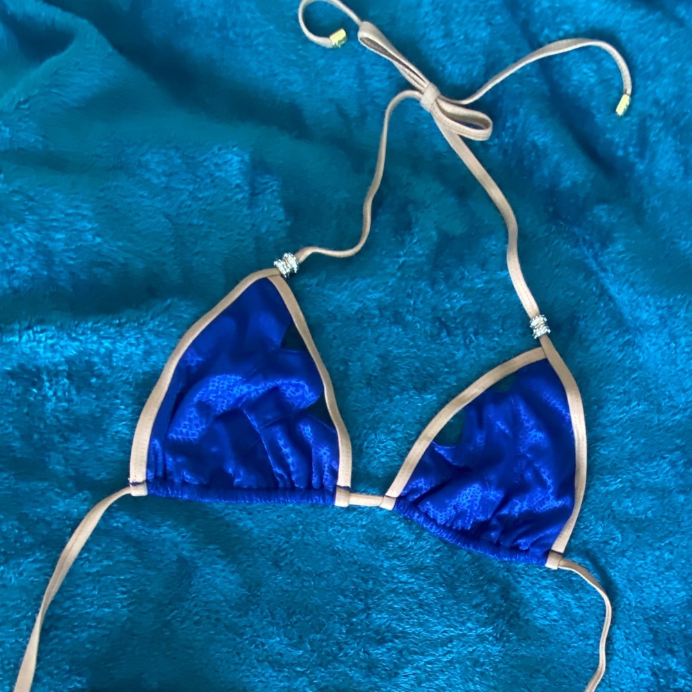 Beach Bunny Navy Blue & Bronze 2-Piece Bikini